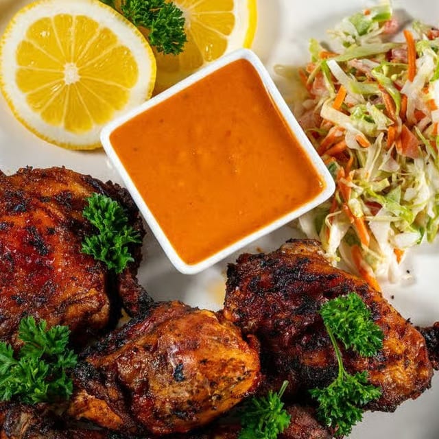 Peri Peri Chicken Thighs.